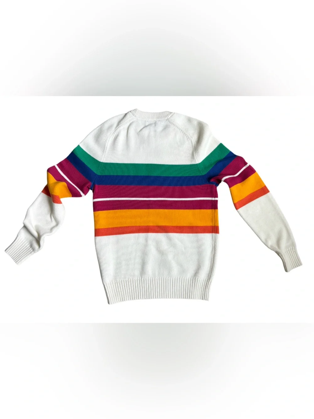J.Crew - Men’s Heritage 100% Cotton Crew Neck Sweater in Stripe - Size X-Small